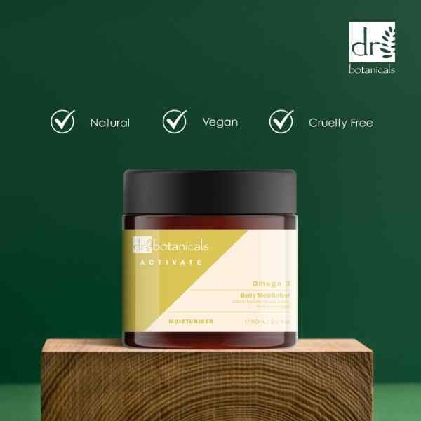 Dr Botanicals Activate Omega 3 Berry Moisturiser 60ml x 2 - British product
