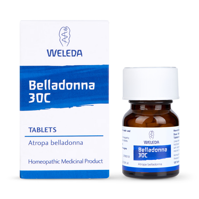 Weleda Belladonna 30C Homeopathic Tablets 125 (British brand)