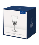 Set of 2 Cut-Crystal Water Goblets, 250ml Capacity, Dishwasher Safe