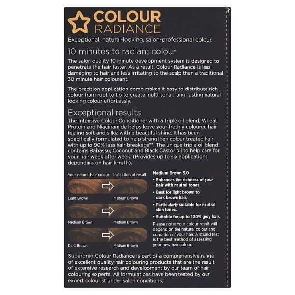 Superdrug Colour Radiance Medium Brown 5/0 GOODS Superdrug