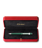Cartier ballpoint pen with palladium hardware and glossy lacquer 13cm - British product