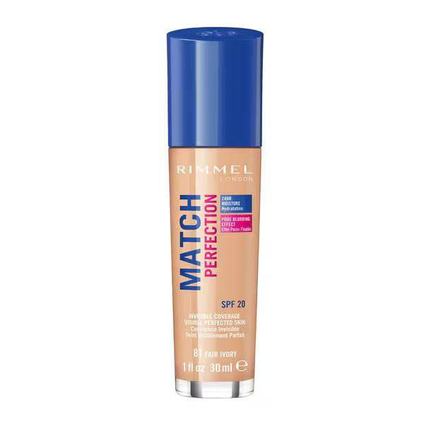 Rimmel Liquid Foundation Fairy Ivory, imported from the UK