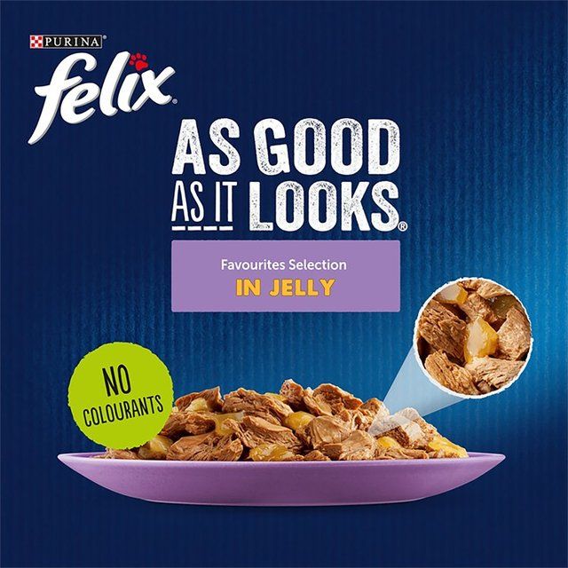 Felix As Good As it Looks Mixed Selection in Jelly Wet Cat Food 80 x 100g