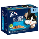 Felix As Good As it Looks Senior 7+ Fish in Jelly Wet Cat Food 12 x 100g