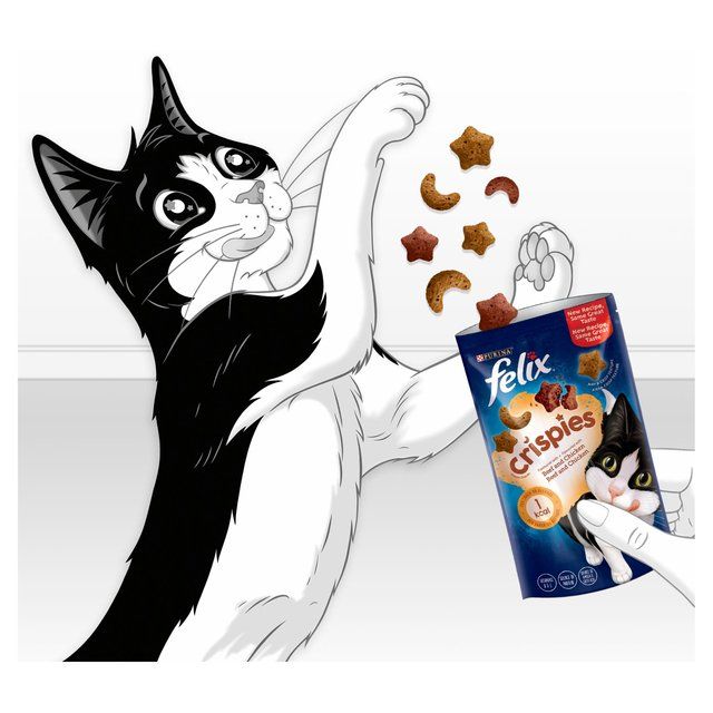 Felix Crispies Chicken & Beef Cat Treats 45g
