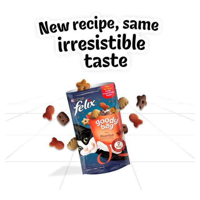 Felix Goody Bag Mixed Grill Beef Chicken & Salmon Cat Treats 60g