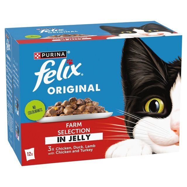 Felix Original Farm Selection in Jelly Wet Cat Food 12 x 85g
