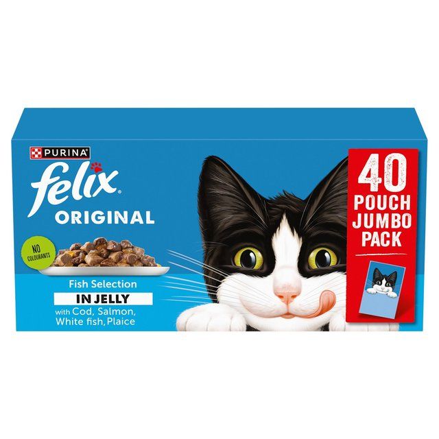 Felix Original Fish Selection in Jelly Wet Cat Food 40 x 85g