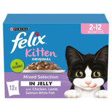 Felix Original Kitten Mixed Selection in Jelly Wet Cat Food 12 x 85g