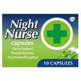 Night Nurse Cold and Flu Relief Capsules Night 10 Pack