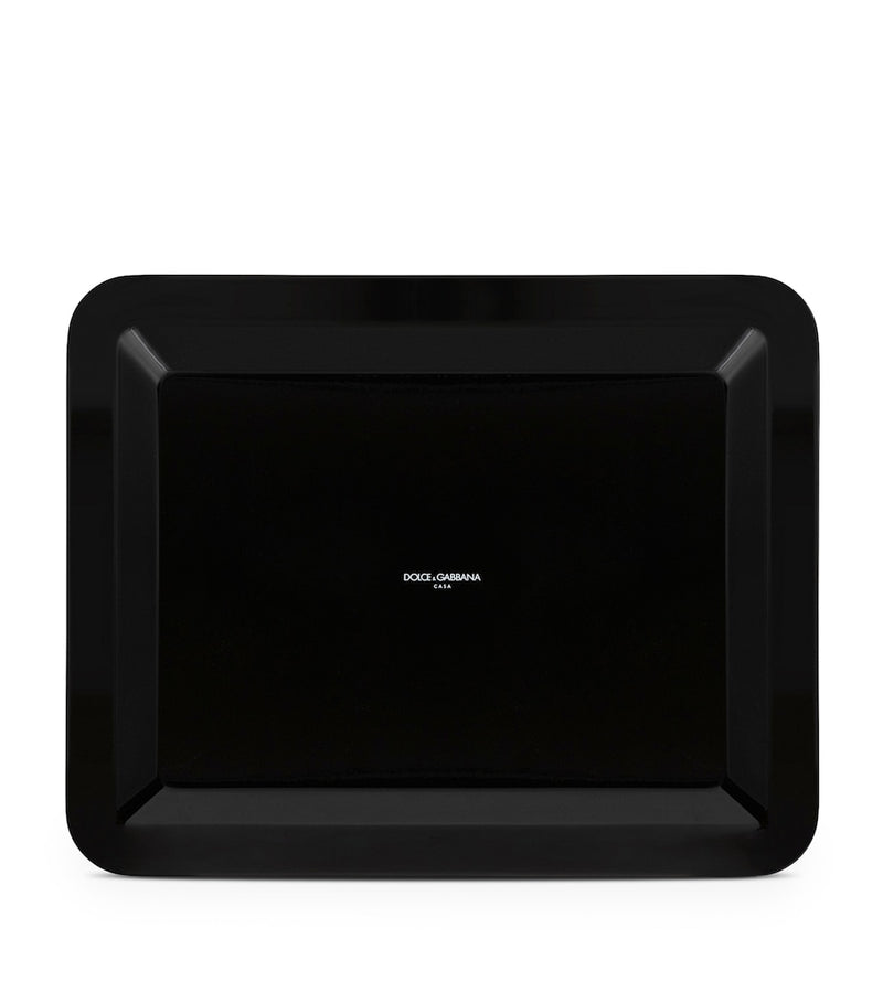 Dolce&Gabbana Casa Wooden Leopard Tray