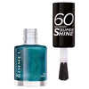 Rimmel Nail Polish Blue Glitter Siren (British brand)