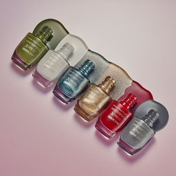 Max Factor Masterpiece Xpress nail polish Spilt Milk, imported from the UK