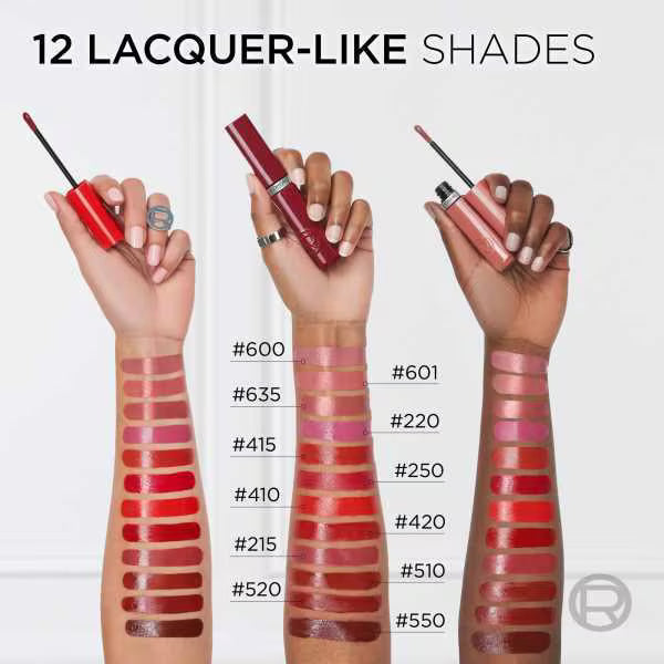 L'Oréal Paris Liquid Lipstick 410 Rouge Bisou, imported from the UK