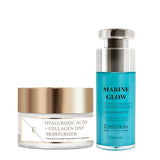 ErthSkin Hyaluronic Acid Day Cream and Marine Vitamin C Serum 50ml 30ml Set