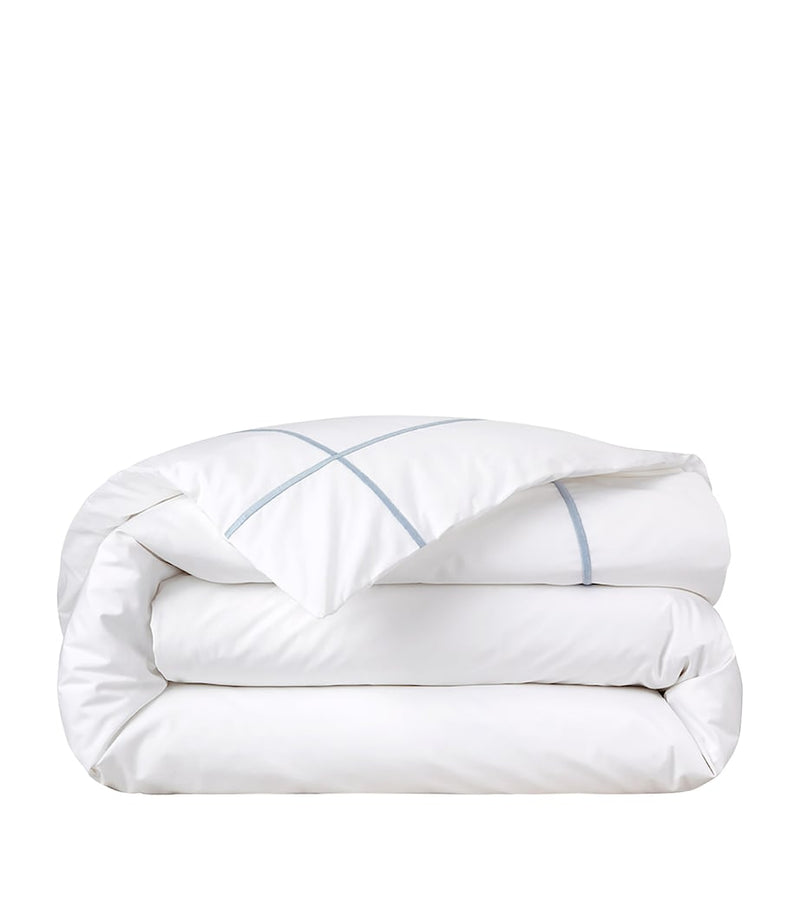 Yves Delorme Pima Cotton Athena Celeste King Duvet Cover 240cm x 220cm (British brand)