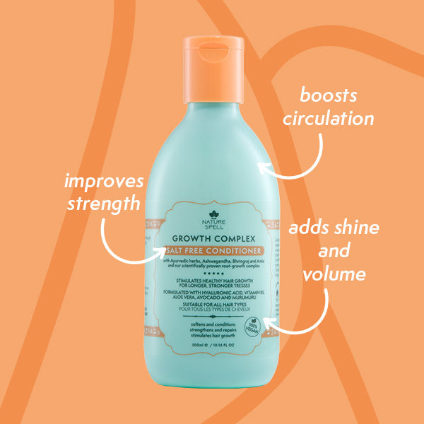 Nature Spell Growth Complex Salt Free Conditioner 300ml, imported from the UK