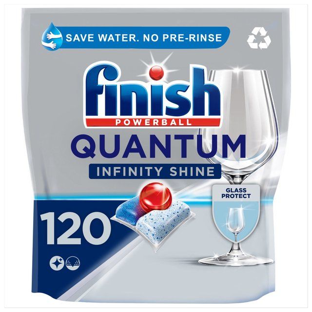 Finish Quantum Infinity Shine Regular Dishwasher Tablets 120 per pack