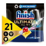 Finish Ultimate All in One Dishwasher Tablets Lemon, 21 Tablets