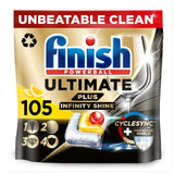 Finish Ultimate Plus Infinity Shine Lemon Dishwasher Tablets 105 per pack