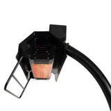 FireSense Black Powder Coated Steel 2.3m (93") Telescoping Offset Pole Mounted Infrared Patio Heater