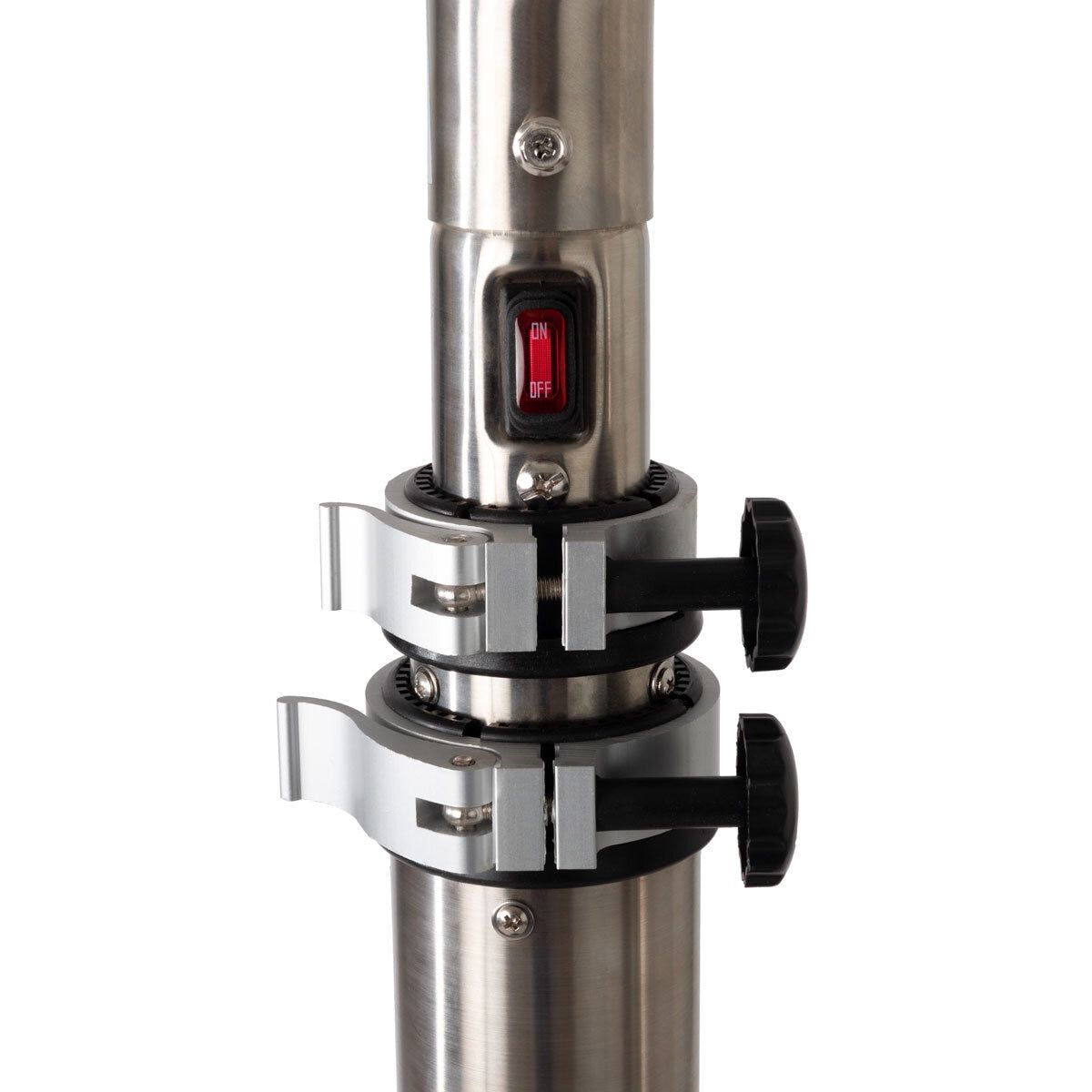 FireSense Stainless Steel 2.3m (93") Telescoping Offset Pole Mounted Infrared Patio Heater