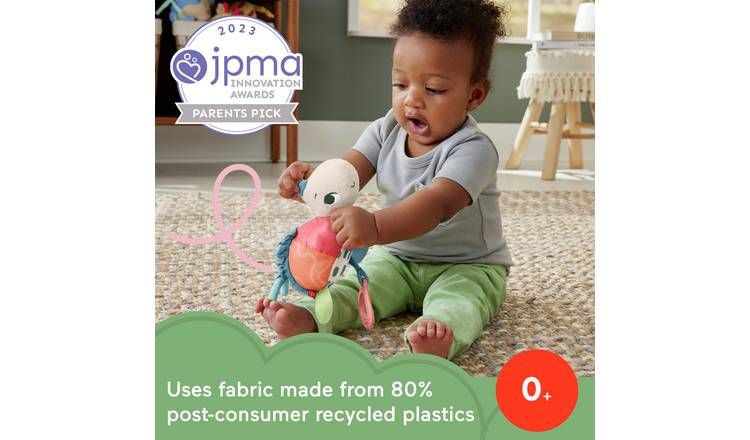 Fisher-Price Sea Me Bounce Turtle - Sensory Pushchair Toy