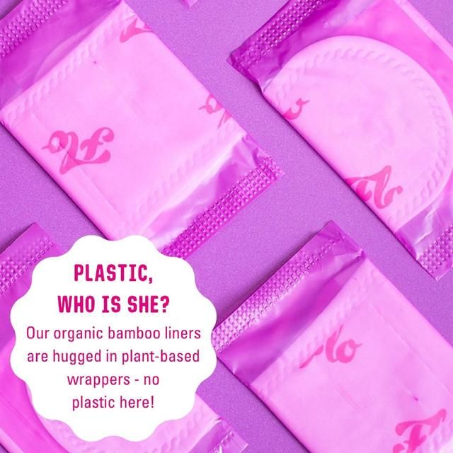 FLO Bamboo Daily Liners Wrapped & Ultra Thin 24 per pack