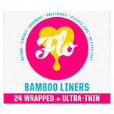 FLO Bamboo Daily Liners Wrapped & Ultra Thin 24 per pack