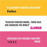 FLO Bamboo Sanitary Night Pads Winged & Ultra Thin 14 per pack