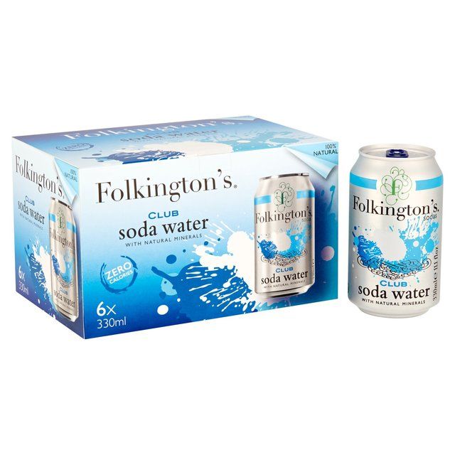 Folkington's Club Soda Water 6 x 330ml