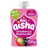 For Aisha Fruit Pouch +4 Months Strawberry & Blackcurrant 100g