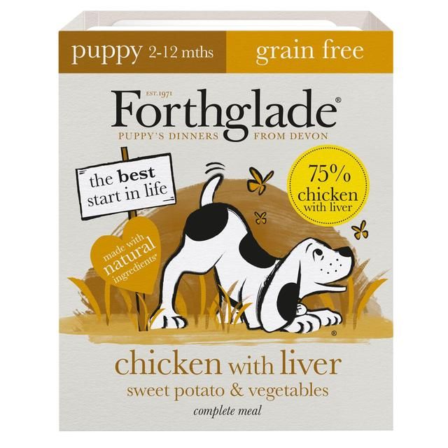 Forthglade Complete Puppy Grain Free Chicken with Liver Sweet Potato & Veg 395g