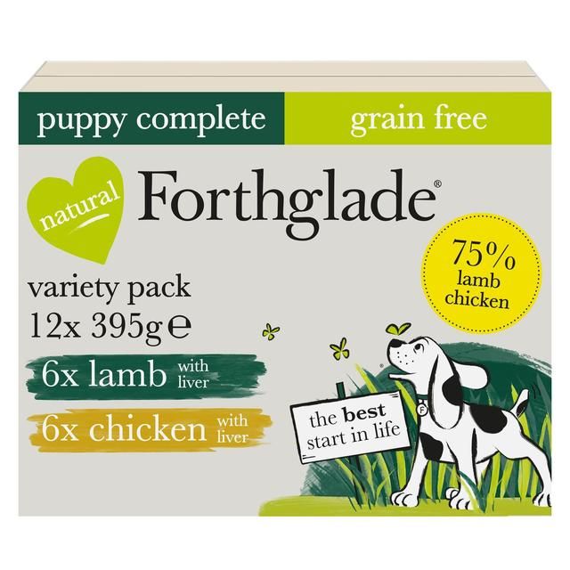 Forthglade Complete Puppy Grain Free Variety Lamb & Chicken 12 x 395g