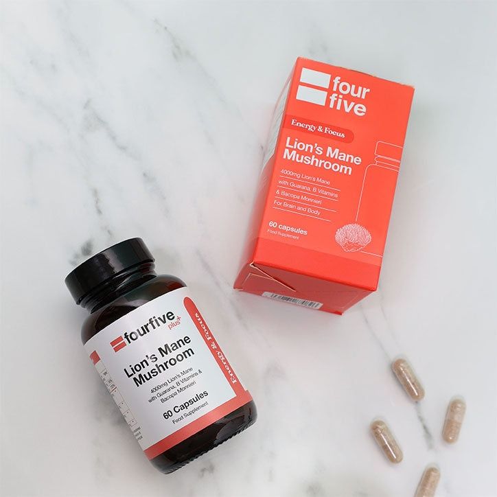 Fourfive Lions Mane Complex Energy & Focus 4000mg 60 Capsules
