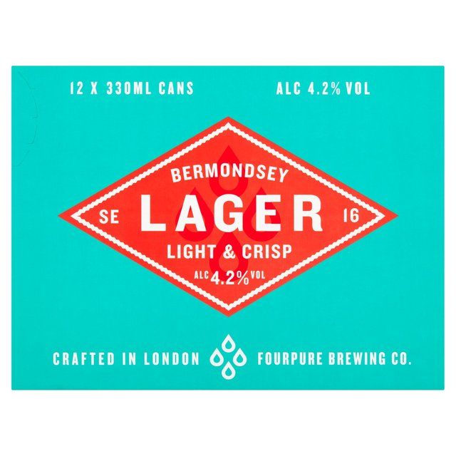 Fourpure Lager 4.2% 12 x 330ml