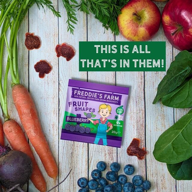 Freddie's Farm Fruit Shapes Multipack Blueberry 100g