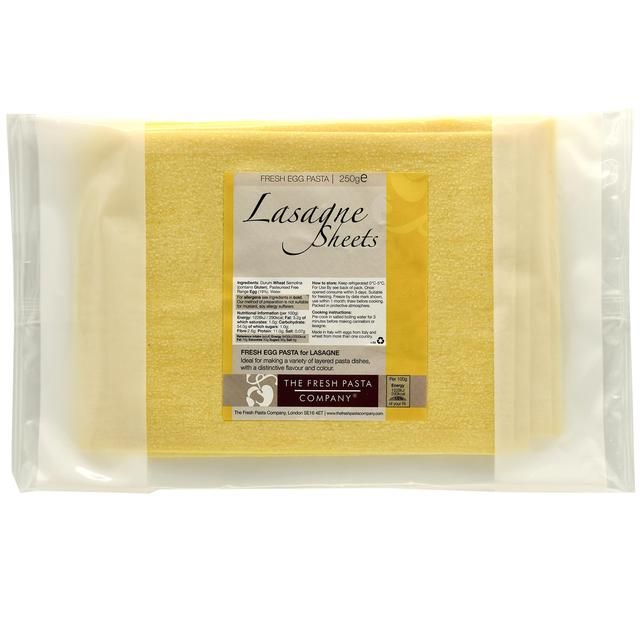 Fresh Pasta Co Fresh Egg Lasagne Sheets 250g