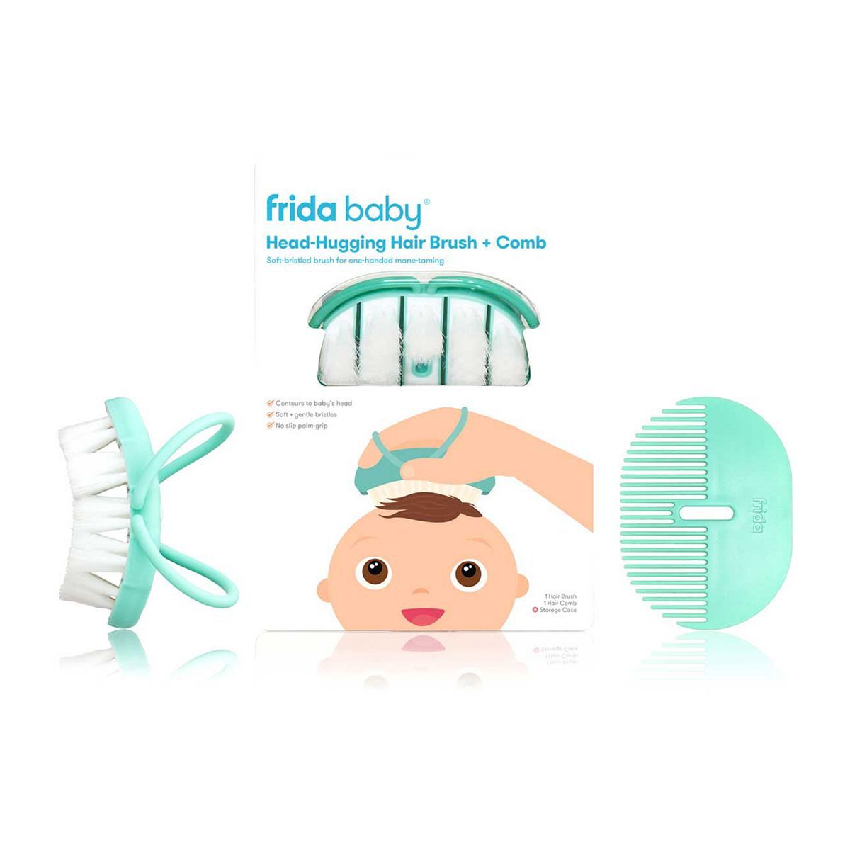 Frida Baby Head-Hugging Hair Brush & Comb