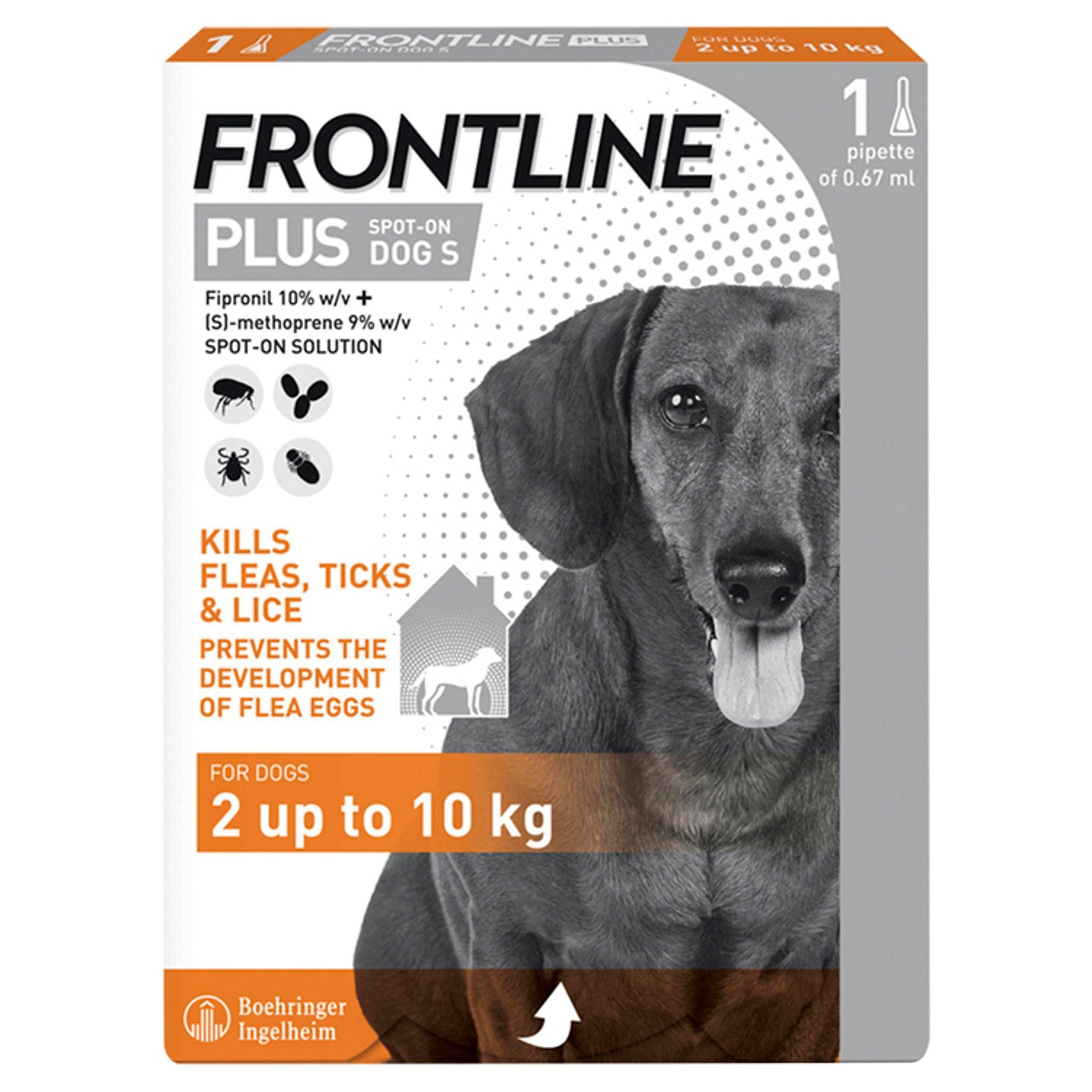 Frontline Plus Flea & Tick Treatment Small Dog 2 up to 10kg x1