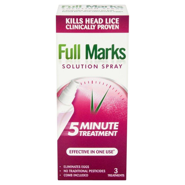 Full Marks Head Lice Removal Treatment with Nit Comb 150ml