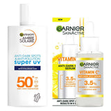 Garnier Brightening & Antidarkspot Power Duo - Vitamin C Serum & SPF 50 Anti-Darkspot Moisturiser