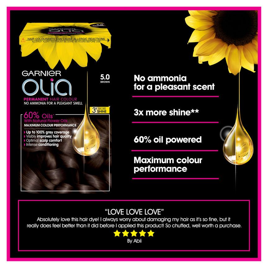 Garnier Olia 5.0 Brown Permanent Hair Dye