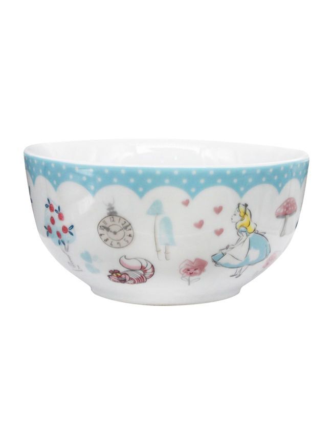 George Home Alice In Wonderland Scalloped Cereal Bowl - Set of 4