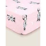 George Home Disney Minnie Mouse Pink Cot Bed Fitted Sheet