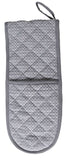 George Home Grey Woven Double Oven Glove
