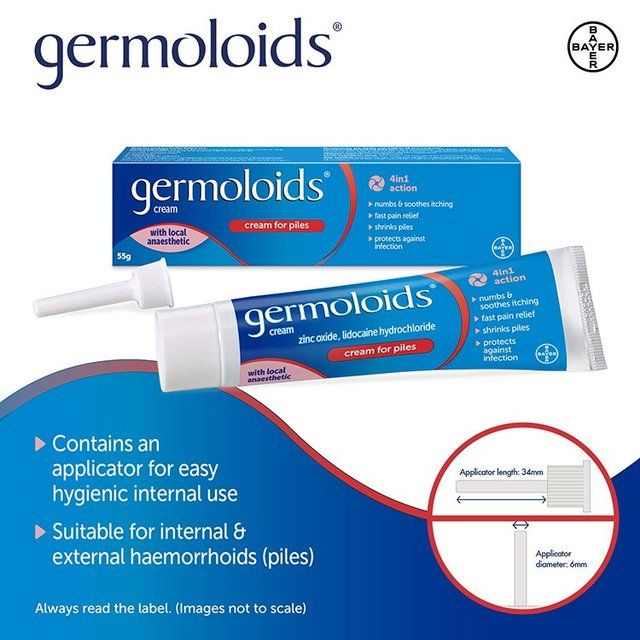 Germoloids Triple Action Haemorrhoids & Piles Cream 55g
