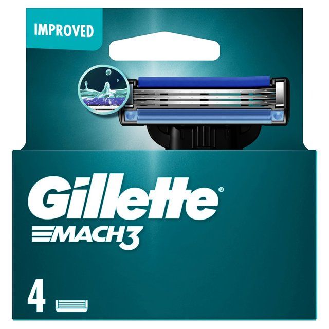 Gillette Mach 3 Razor Blades 4 per pack