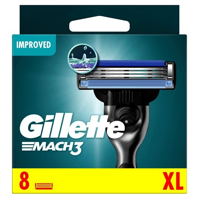 Gillette Mach 3 Razor Blades 8 per pack