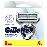 Gillette SkinGuard Sensitive Razor Blade Refills Aloe x8
